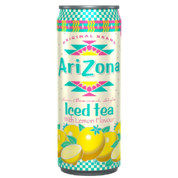 ARIZONA ΜΑΥΡΟ ΤΣΑΙ 330ml - (ΛΕΜΟΝΙ) (SLIM CAN)Τεμάχια / Κιβώτιο: 12