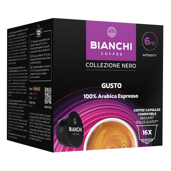 BIANCHI DOLCE GUSTO ESPRESSO CAPS (16τεμ.x7gr.) - (100% ARABICA)Τεμάχια / Κιβώτιο: 3