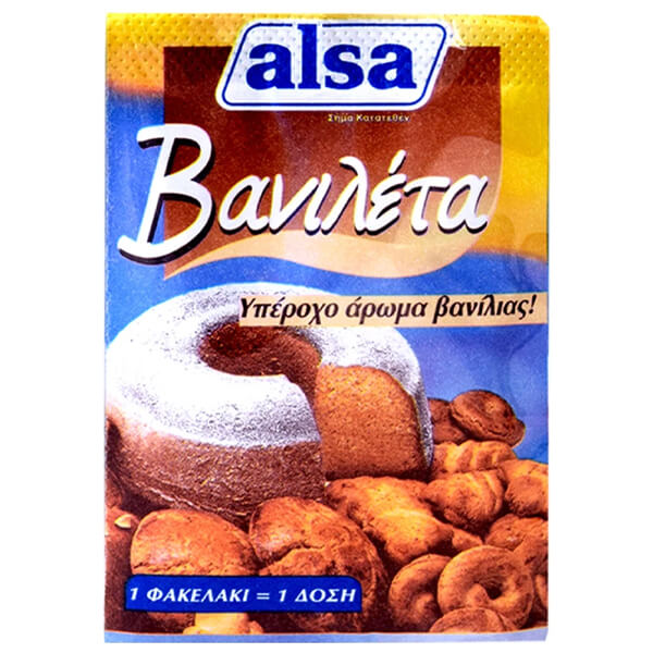 ALSA ΒΑΝΙΛΕΤΑ (6x7,5gr.) - (ΦΑΚΕΛΑΚΙΑ)Τεμάχια / Κιβώτιο: 32