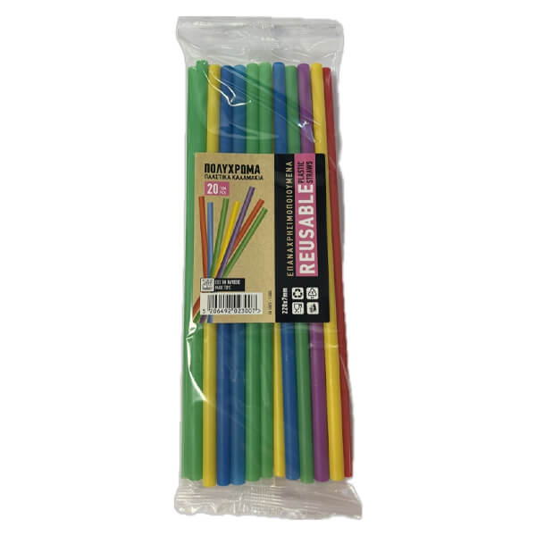 ΕΠΑΝΑΧΡΗΣ/ΝΟ ΚΑΛΑΜΑΚΙ JUMBO 22cm - (20τεμ.) (ΔΙΑΦΟΡΑ ΧΡΩΜΑΤΑ)Τεμάχια / Κιβώτιο: 100