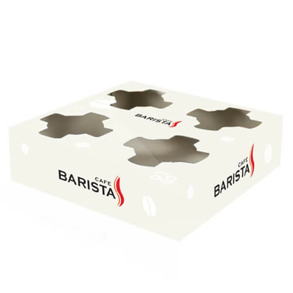 )ΠΟΤΗΡΟΘΗΚΗ 4 ΘΕΣΕΩΝ (50τεμ.) - (BARISTA)Τεμάχια / Κιβώτιο: 10