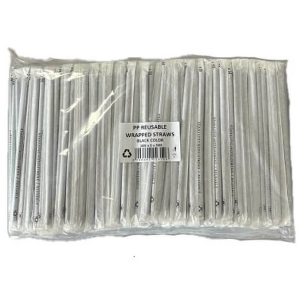 ΕΠΑΝΑΧΡΗΣ/ΝΟ ΚΑΛΑΜΑΚΙ ΦΡΑΠΕ ΙΣΙΟ ΝΤΥΜΕΝΟ 20cm x 5mm - (ΜΑΥΡΟ) (500τεμ.)Τεμάχια / Κιβώτιο: 12