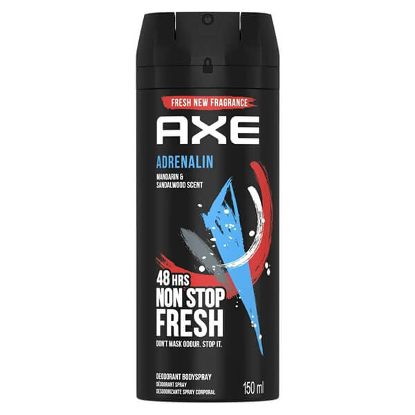 AXE BODY SPRAY 150ml - (ADRENALINE)Τεμάχια / Κιβώτιο: 6