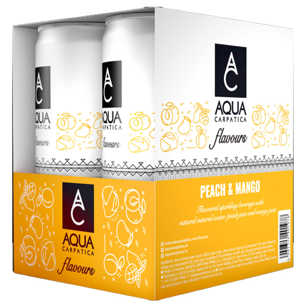 AQUA CARPATICA (4x330ml) - (ΡΟΔΑΚΙΝΟ & ΜΑΝΓΚΟ)Τεμάχια / Κιβώτιο: 6