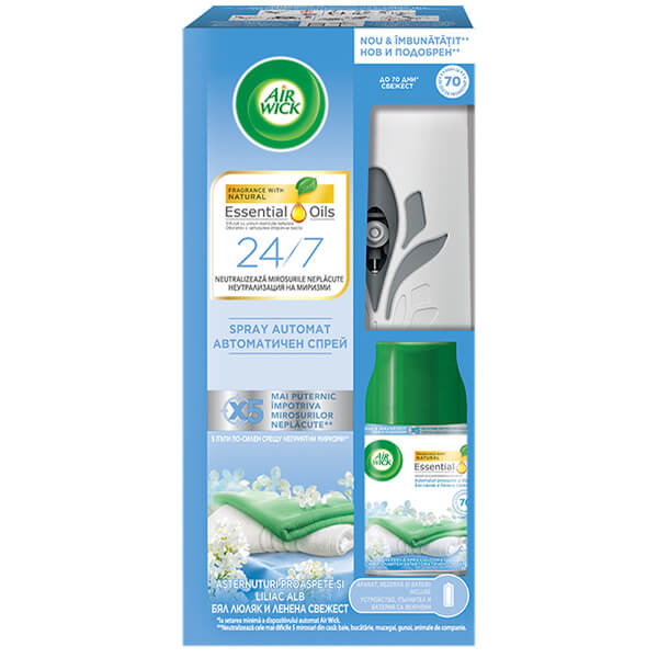 AIR WICK FRESH MATIC ΣΥΣΚΕΥΗ + ΑΝΤ/ΚΟ 250ml - (LILLY FLOWER)Τεμάχια / Κιβώτιο: 4