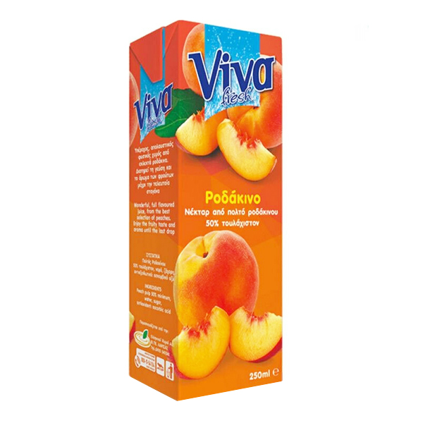 VIVA 250ml - (ΡΟΔΑΚΙΝΟ ΦΡΟΥΤΟΠΟΤΟ)Τεμάχια / Κιβώτιο: 27