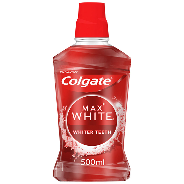 COLGATE ΣΤΟΜΑΤΙΚΟ ΔΙΑΛΥΜΑ MAX WHITE 500mlΤεμάχια / Κιβώτιο: 12