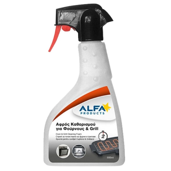 ALFA ΑΦΡΟΣ ΚΑΘΑΡΙΣΜΟΥ 500ml - (ΦΟΥΡΝΟΥΣ & GRILL)Τεμάχια / Κιβώτιο: 12