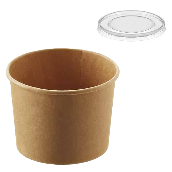 ΚΡΑΦΤ ΜΠΩΛ ΣΟΥΠΑΣ + ΚΑΠΑΚΙ (ΣΤΡΟΓΓΥΛΟ) (16oz) - (50τεμ.)Τεμάχια / Κιβώτιο: 10
