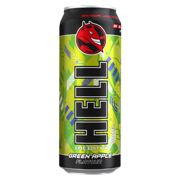 HELL ENERGY DRINK 500ml - (GREEN APPLE)Τεμάχια / Κιβώτιο: 12