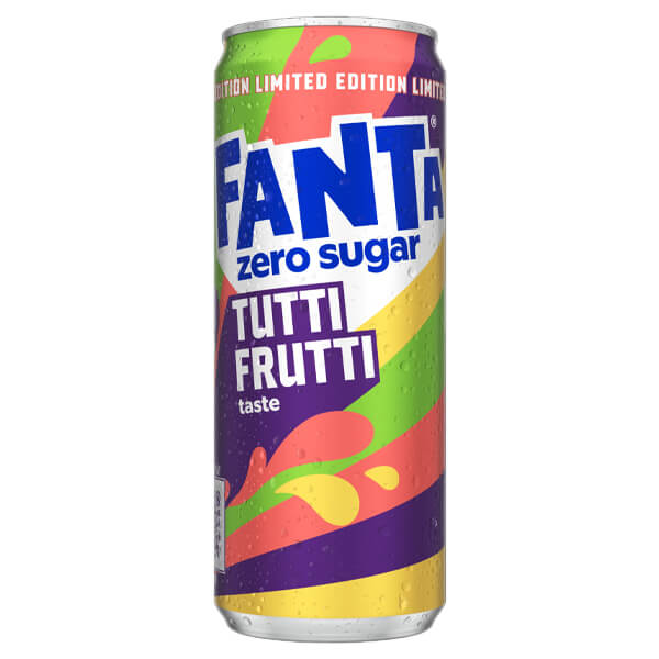 FANTA 330ml - (TUTTI FRUTTI ZERO SUGAR)Τεμάχια / Κιβώτιο: 24