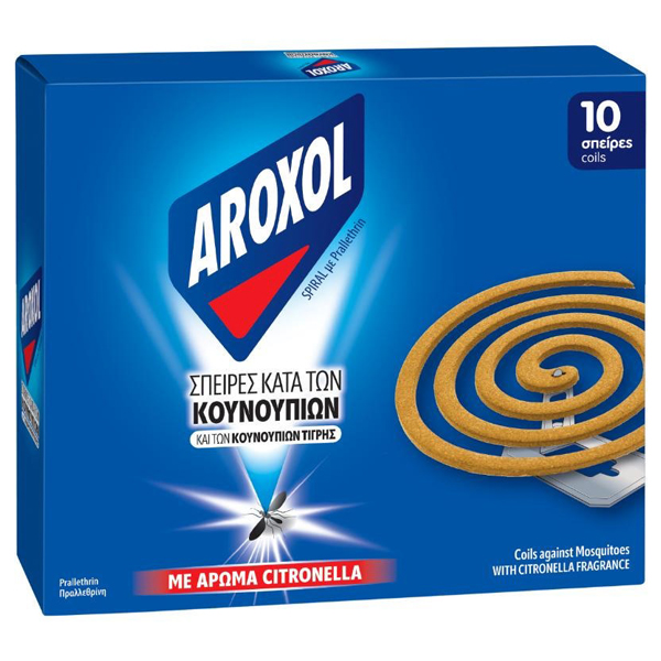 AROXOL SPIRAL CITRONELLA 10τεμ.Τεμάχια / Κιβώτιο: 30