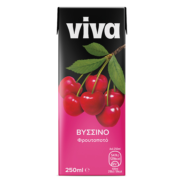 VIVA 250ml - (ΒΥΣΣΙΝΟ ΦΡΟΥΤΟΠΟΤΟ)Τεμάχια / Κιβώτιο: 27