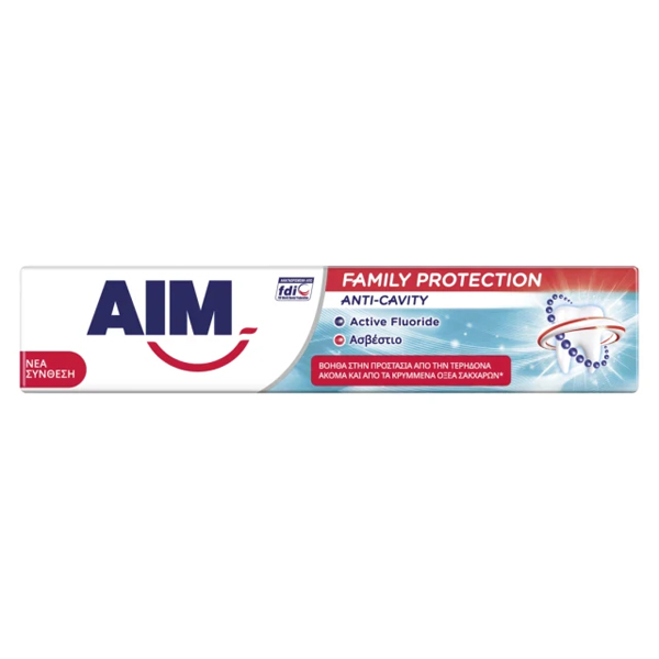 AIM FAMILY PROTECTION 75ml - (ANTI-CAVITY) (ΟΔΟΝΤΟΚΡΕΜΑ)Τεμάχια / Κιβώτιο: 24