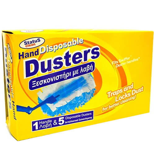STATUS HAND-DUSTERS ΞΕΣΚΟΝΙΣΤΗΡΙ (ΛΑΒΗ & 5 ΠΑΝΑΚΙΑ)Τεμάχια / Κιβώτιο: 20