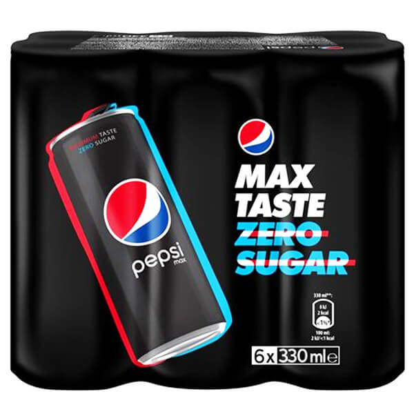 PEPSI MAX ΑΝΑΨΥΚΤΙΚΟ (6x330ml)Τεμάχια / Κιβώτιο: 4