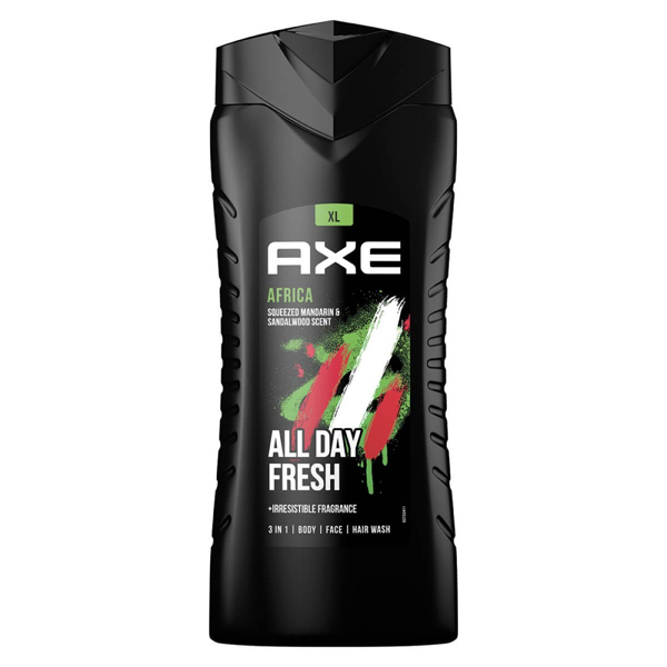 AXE SHOWER GEL 400ml - (AFRICA)Τεμάχια / Κιβώτιο: 12