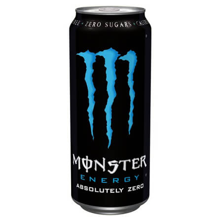 MONSTER ENERGY DRINK 500ml - (ABSOLUTELY ZERO) (ZERO SUGAR)Τεμάχια / Κιβώτιο: 12