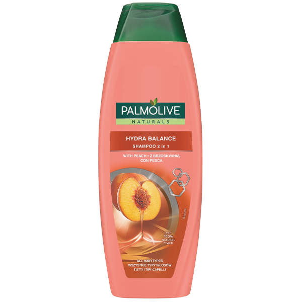 PALMOLIVE ΣΑΜΠΟΥΑΝ 350ml - (NATURALS) (HYDRA BALANCE 2in1) (PEACH)Τεμάχια / Κιβώτιο: 12