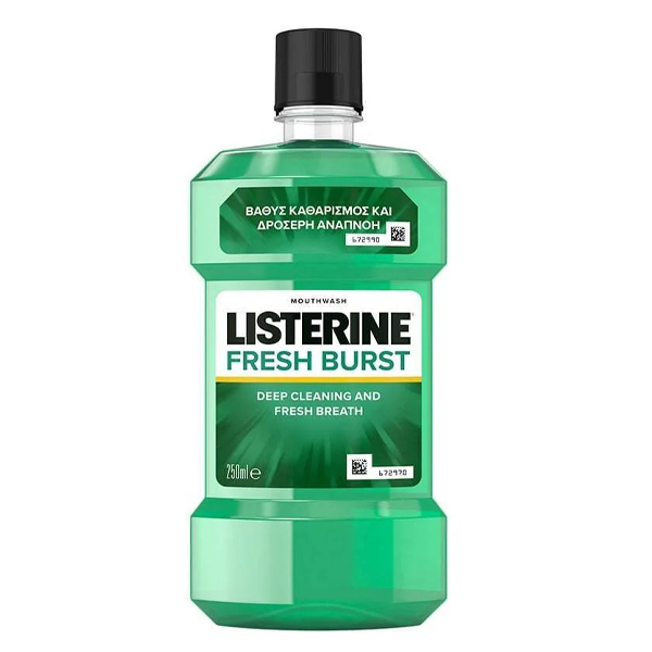 LISTERINE 250ml - (FRESH BURST)Τεμάχια / Κιβώτιο: 12