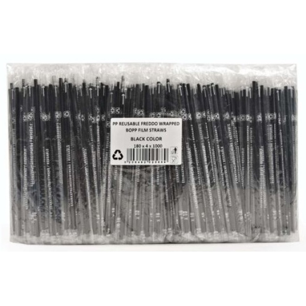 ΕΠΑΝΑΧΡΗΣ/ΝΟ ΚΑΛΑΜΑΚΙ FREDDO 18cm - (ΜΑΥΡΟ) (ΣΕΛΟΦΑΝ) (1000τεμ.)Τεμάχια / Κιβώτιο: 10