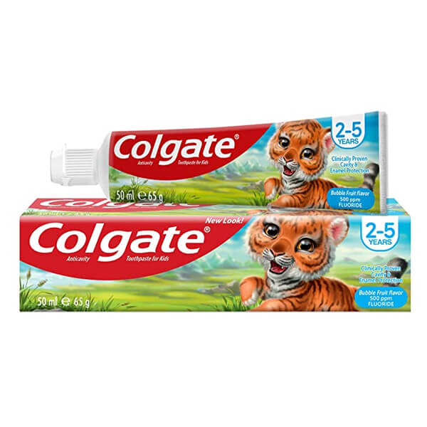 COLGATE KIDS 50ml - (BUBBLE FRUIT) (2-5 ΕΤΩΝ) (ΟΔΟΝΤΟΚΡΕΜΑ)Τεμάχια / Κιβώτιο: 12