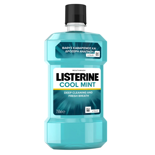 LISTERINE 250ml - (COOL MINT)Τεμάχια / Κιβώτιο: 12