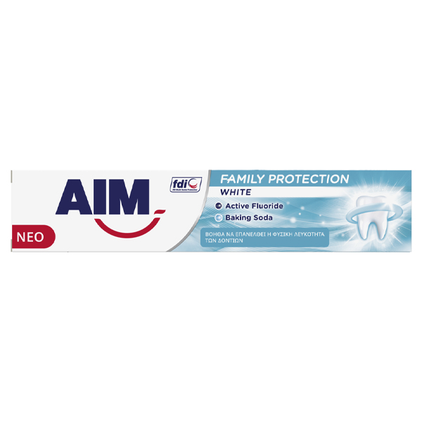 AIM FAMILY PROTECTION 75ml - (WHITE ) (ΟΔΟΝΤΟΚΡΕΜΑ)Τεμάχια / Κιβώτιο: 24