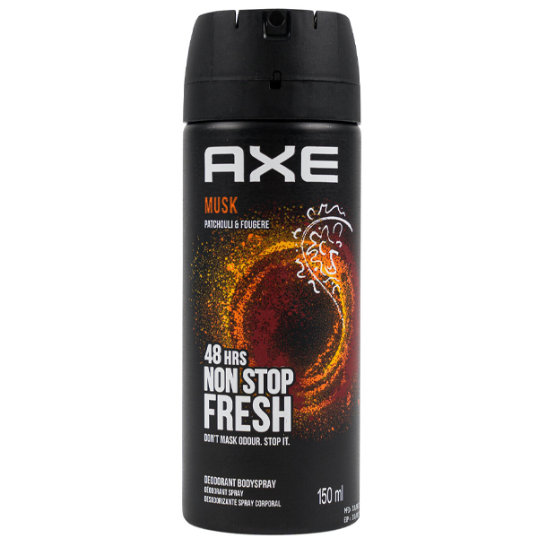 AXE BODY SPRAY 150ml - (MUSK)Τεμάχια / Κιβώτιο: 6