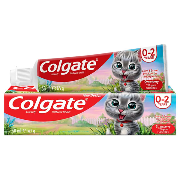 COLGATE KIDS 50ml - (STRAWBERRY) (0-2 ΕΤΩΝ) (ΟΔΟΝΤΟΚΡΕΜΑ)Τεμάχια / Κιβώτιο: 12