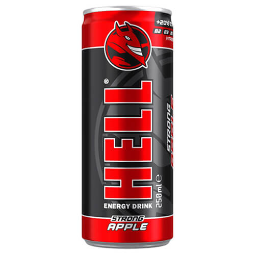 HELL ENERGY DRINK 250ml - (APPLE)Τεμάχια / Κιβώτιο: 24