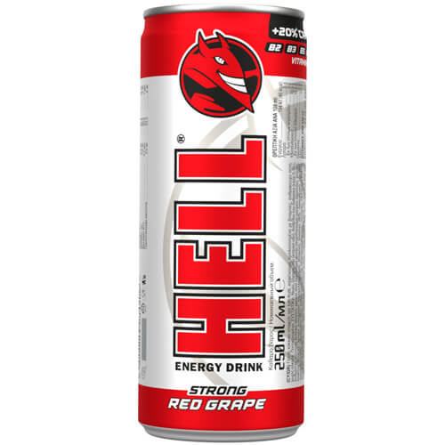HELL ENERGY DRINK 250ml - (RED GRAPE)Τεμάχια / Κιβώτιο: 24