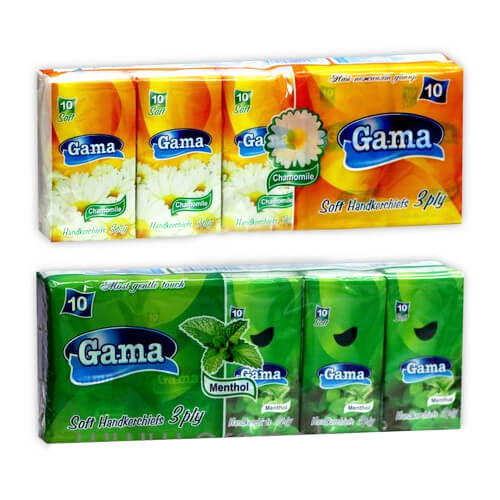 GAMA ΧΑΡΤΟΜΑΝΤΗΛΑ 3Φ 10τεμ. - (ΧΑΜΟΜΗΛΙ-ΜΕΝΤΑ)Τεμάχια / Κιβώτιο: 12