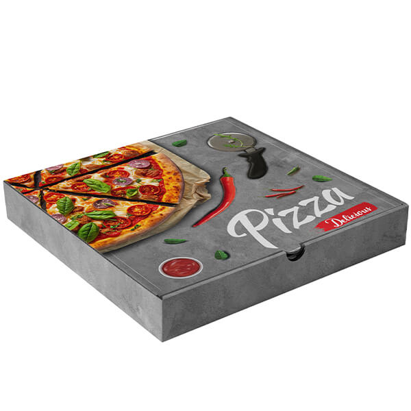PIZZA COLOR - (28x28x4cm) - 100τεμ. - (MICROWELLE)