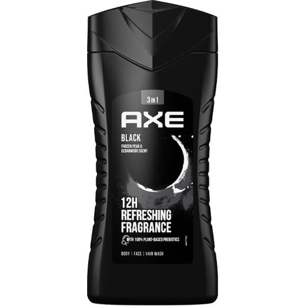 AXE SHOWER GEL 250ml - (BLACK)Τεμάχια / Κιβώτιο: 12