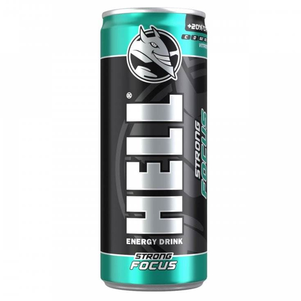 HELL ENERGY DRINK 250ml - (STRONG FOCUS)Τεμάχια / Κιβώτιο: 24