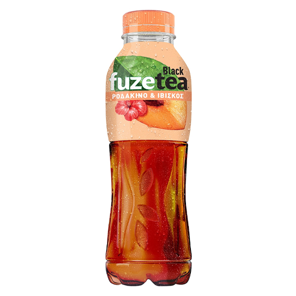 FUZE TEA ΜΑΥΡΟ 500ml - (PEACH & HIBISCUS)Τεμάχια / Κιβώτιο: 12