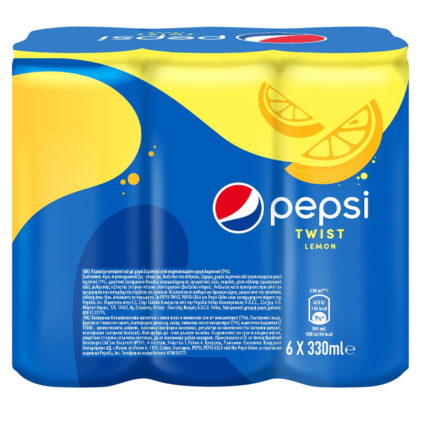 PEPSI TWIST ΑΝΑΨΥΚΤΙΚΟ (6x330ml)Τεμάχια / Κιβώτιο: 4