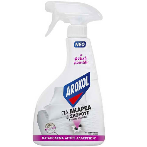 AROXOL ΓΙΑ ΑΚΑΡΕΑ & ΣΚΟΡΟΥΣ 300mlΤεμάχια / Κιβώτιο: 16