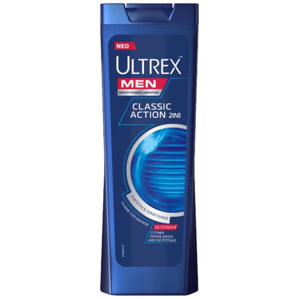 ULTREX ΣΑΜΠΟΥΑΝ 2in1 360ml - (CLASSIC)Τεμάχια / Κιβώτιο: 12