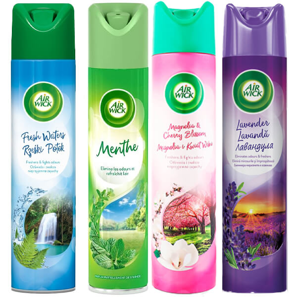 AIR WICK SPRAY 300ml - (ΔΙΑΦΟΡΑ ΑΡΩΜΑΤΑ)Τεμάχια / Κιβώτιο: 12