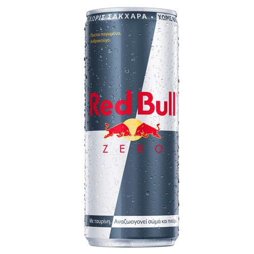 RED BULL ENERGY DRINK 250ml - (ZERO)Τεμάχια / Κιβώτιο: 24