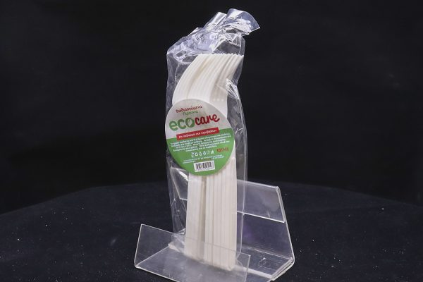ECOCARE ΠΙΡΟΥΝΙ ΦΑΓΗΤΟΥ ΛΕΥΚΟ 16,5cm - (10τεμ.)Τεμάχια / Κιβώτιο: 100