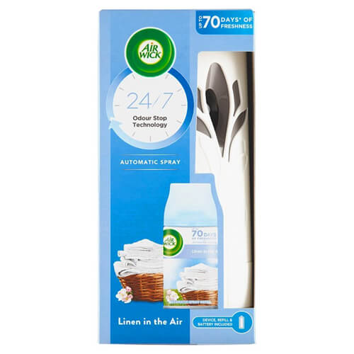 AIR WICK FRESH MATIC ΣΥΣΚΕΥΗ + ΑΝΤ/ΚΟ 250ml - (LINEN IN THE AIR)Τεμάχια / Κιβώτιο: 4