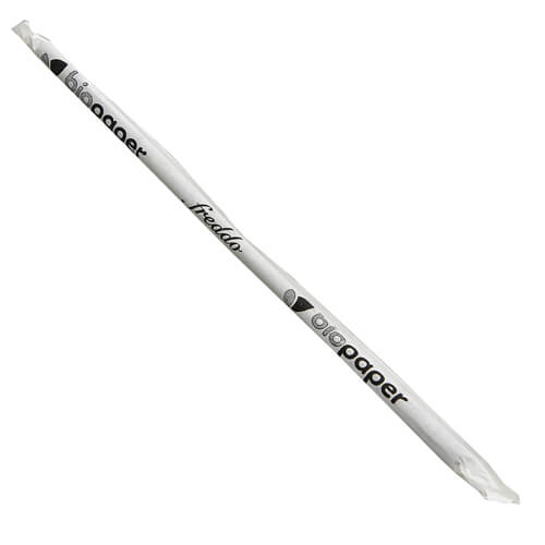 BIO PAPER PLUS ΧΑΡΤΙΝΟ ΚΑΛΑΜΑΚΙ FREDDO ΝΤΥΜΕΝΟ 18cm - (ΜΑΥΡΟ) (500τεμ.)Τεμάχια / Κιβώτιο: 20