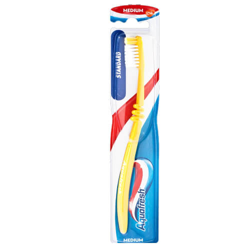 AQUAFRESH ΟΔΟΝΤΟΒΟΥΡΤΣΑ STANDARD - (MEDIUM)Τεμάχια / Κιβώτιο: 12