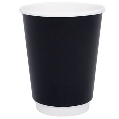 ΠΟΤΗΡΙ ΧΑΡΤΙΝΟ ΜΑΥΡΟ (DOUBLE WALL) (12οz-14oz) - (25τεμ.)Τεμάχια / Κιβώτιο: 20