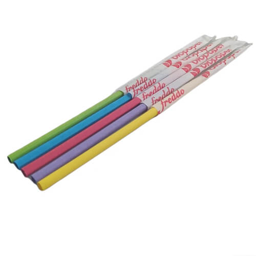 BIO PAPER ΧΑΡΤΙΝΟ ΚΑΛΑΜΑΚΙ FREDDO ΝΤΥΜΕΝΟ 17,5cm - (ΠΟΛΥΧΡΩΜΟ) (500τεμ.)Τεμάχια / Κιβώτιο: 20