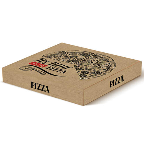 PIZZA ΚΡΑΦΤ (ITS PIZZA TIME) - (22x22x4cm) - 100τεμ. - (MICROWELLE)