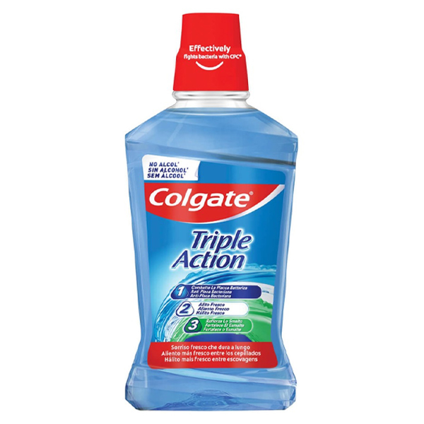 COLGATE ΣΤΟΜΑΤΙΚΟ ΔΙΑΛΥΜΑ 500ml - (TRIPLE ACTION)Τεμάχια / Κιβώτιο: 12